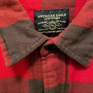 American Eagle gradient Plaid Shirt